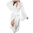 thumbnail image 1 of HNMKIU Women's Robe and Underwear Set for Elegant Nights and Moments,Sizes XL, 1 of 4