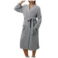thumbnail image 1 of HNMKIU Women's Robes Absorbent Quick Drying Thin Long Bathrobe for Comfort and Style,Sizes XL, 1 of 9