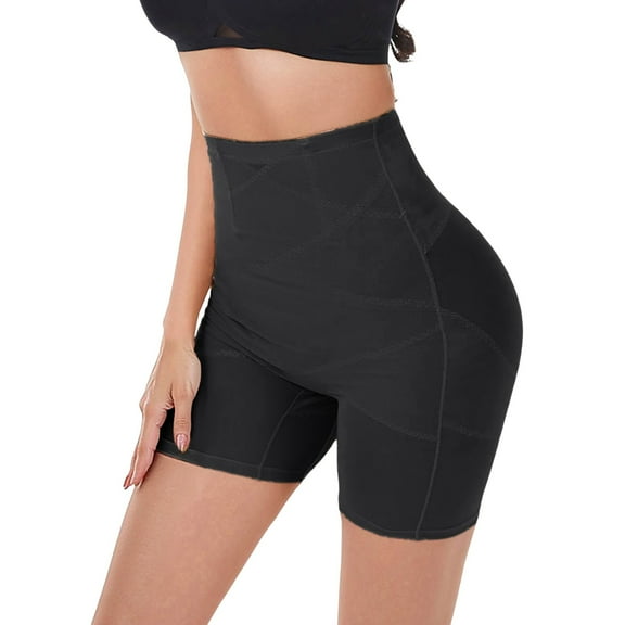 HNMKIU Women's Seamless Leggings Shapewear High Waist Underpants Shaping Bodysuit and Breathable Black,S