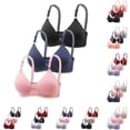 thumbnail image 1 of HNMKIU Women's Seamless Underwire Bra 3 Pack Thin Breathable Comfort Wireless No Underwire Daily Bra 2026, 1 of 3