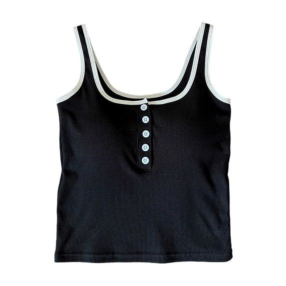 HNMKIU Women's Shelf Bra Camisoles Adjustable Spaghetti Strap Basic Layer Crop Top Built in Bra Tank Tops for Women 02_Black,One Size
