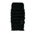 thumbnail image 1 of HNMKIU Women's Knitted Solid Color Leg Warmers Thigh High Socks Neon Party Foot Covers Black,One Size, 1 of 4