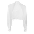 thumbnail image 1 of HNMKIU | Women's Solid Color Long Sleeve Hollow Thin Shawl Fashion Loose Sunscreen Knitted Shawl White,One Size, 1 of 3