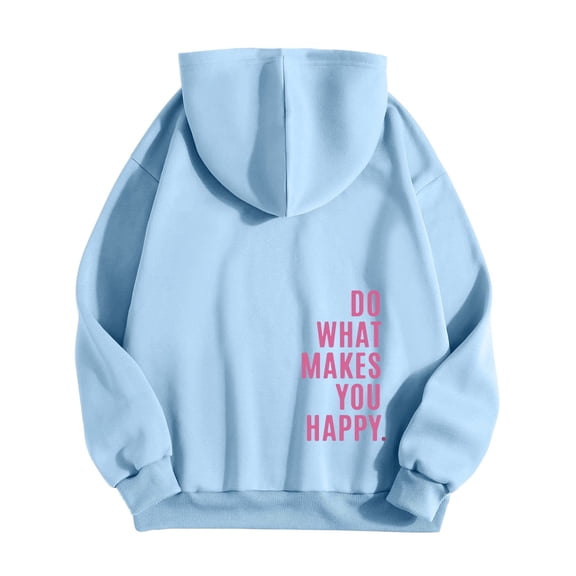 HNMKIU Women’s Sweatshirt Hoodie Oversized Sweatshirt Fashion Hoodie Oversized Hoodies for Women Light Blue,S