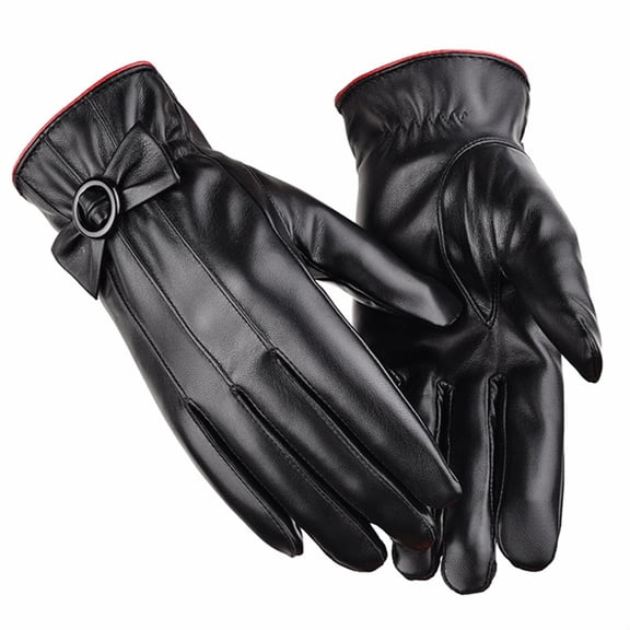 HNMKIU Women's Winter Mittens with Touchscreen Technology and Thermal for Warmth Black,One Size