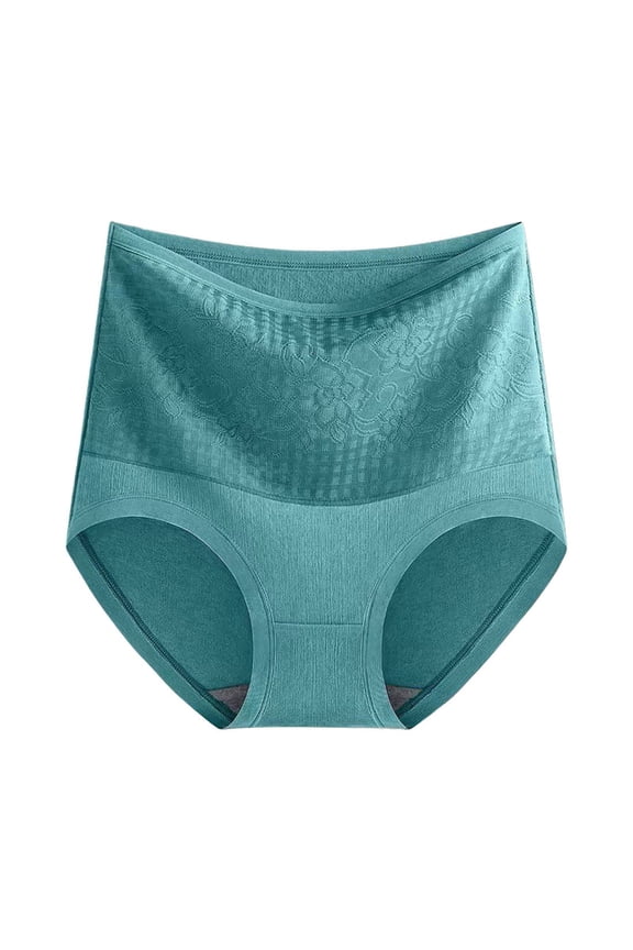 Womens Panties High Waist Lined Thermal Thickened Underwear for Warmth Waist Support and Comfort Seamless Underwear for Women Army Green,L