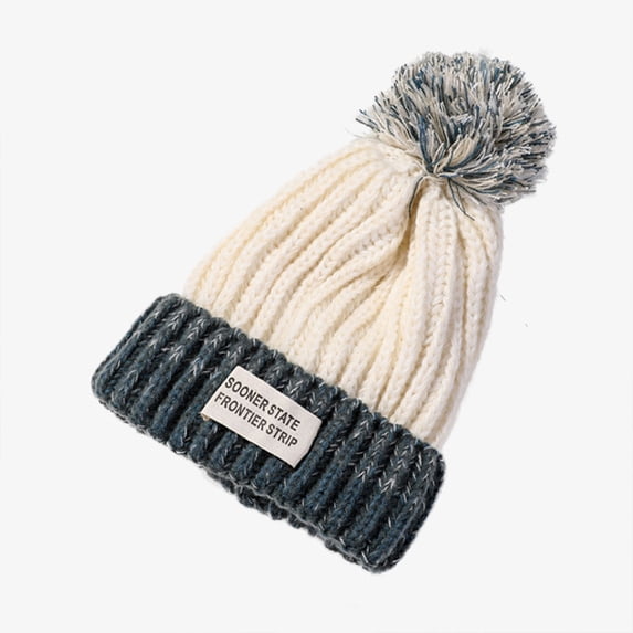 HNMKIU Wool Knit Winter Baseball Cap for Women Thick Warm Lined Cold Weather Hat Beige,One Size