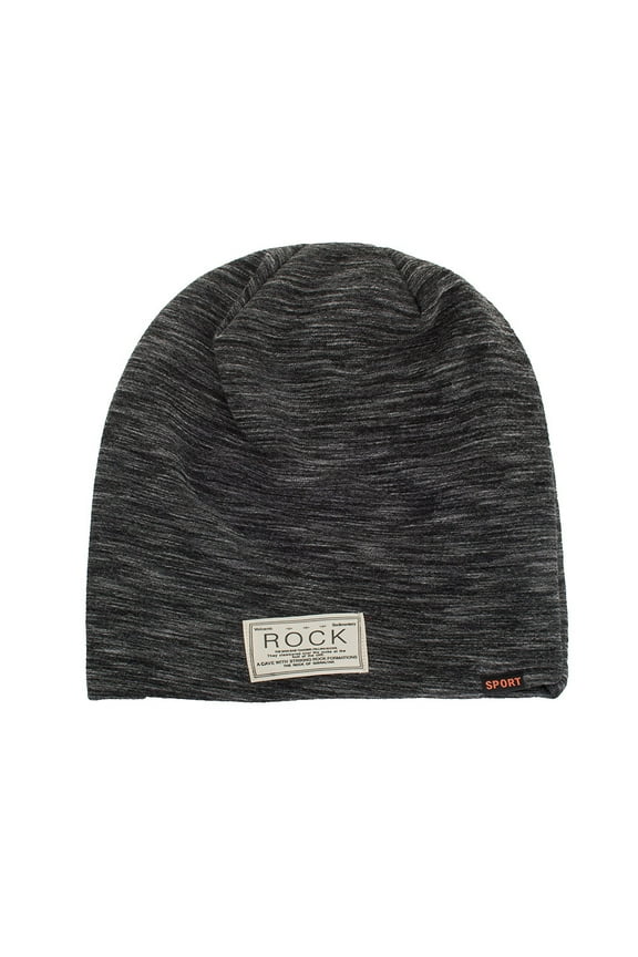 Wool Knit Winter Hat for Women and Men Cozy Crochet Weave Ski Baseball Cap Black,One Size