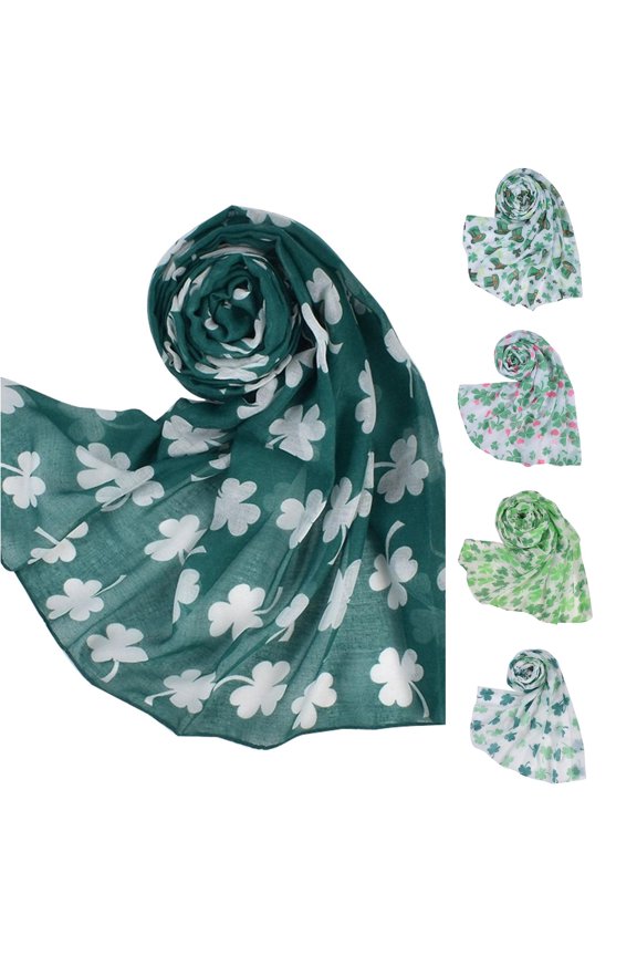 Wraps Irish Saint Classic Pattern Printed Long Scarf Women's Shawl Wrap Army Green,A
