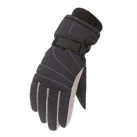 HNMKIU Youth Kids Winter Gloves for Outdoor Snowboarding Skating Activities with Windproof Warm Durable Print Design Black,11-16 Year