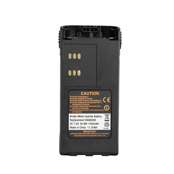 HNN9008A HNN9008 HNN9009A 1500mAh 7.5V Ni-MH Battery for Radio HT750 HT1225 HT1250 GP320 GP328 GP338 GP328 PR860 with Belt Clip