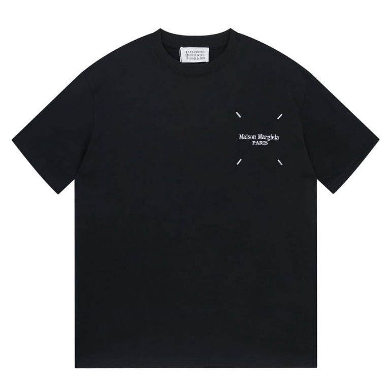 HNQY MM6 Tape Digital Printed Short-Sleeved T-shirt XS Size 