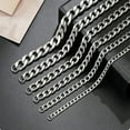 thumbnail image 1 of HNSP 3MM-10MM Stainless Steel Cuban Chain Necklace For Men Jewelry Accessories Neck Chains Male, 1 of 1