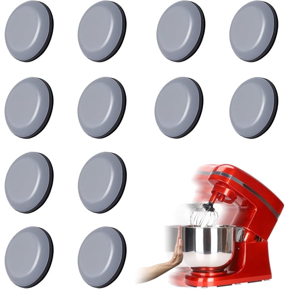 HNYG 12Pcs Kitchen Appliance Slider, Appliance Sliders for Small Kitchen Appliances, Round Self Adhesive, Kitchen Appliance Sliders for Countertop