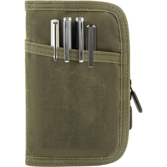 HNYG Field Notes Notebooks Cover, Journal Cover for 3.3 x 5.5 Field Notes, Water Resistant Pocket Notebook Cover for Journal Notebook Planner with Zipper Pen Holder