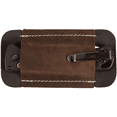 thumbnail image 1 of HNYG Leather Knife Sheath for Belt, Horizontal Carry Pocket Knife Holder, EDC Belt Pocket Organizer for Men, Knife Holster for Pocket Folding Knife, Brown, 4.9" x 2.6", 1 of 7