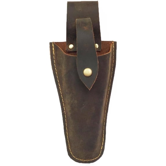 HNYG Plier Holder for Belt, Durable Leather Sheath Pouch Holder, Tool Holsters for Garden Pruning Pliers, Shears, Scissors or Knife, Brown