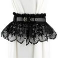 thumbnail image 1 of HNYG Lace Waist Belt, Women Lace Corset Belt, Vintage Bow Belt for Dresses Clothes Shirts Costume, Black, 1 of 8