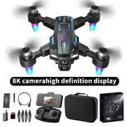 HNZENBW Drone with 4K HD Dual Camera for Kids Adults,RC Foldable FPV Quadcopte with 2 Modular 1800mAh Batteries for 40 Mins, Brushless Motor,Black