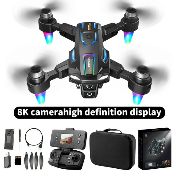 HNZENBW Drone with 8K HD Dual Camera,with 2 Batteries,Brushless Motor,360Flip,One Key Take off,Headless Mode,for Kids Adults
