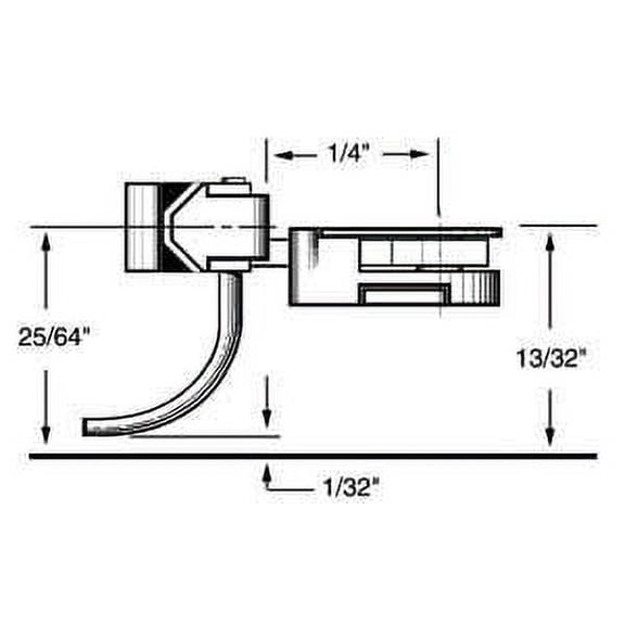 HO Body Mounted Coupler 1/4" Underset (2pr)