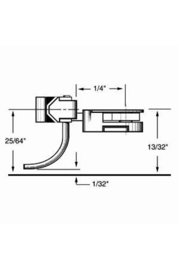 ho body mounted coupler, 1/4" underset (2pr)