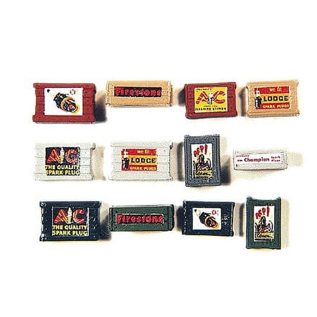 HO Custom Crates Brown, Auto Parts Labels (4)