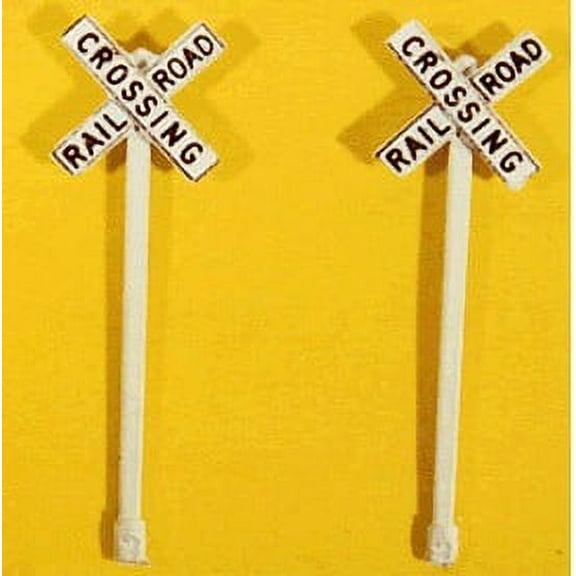 HO Custom Railroad Crossbuck Signs (2)