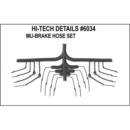HO Diesel MU Signal & Air Real Rubber Hoses (1 Set)