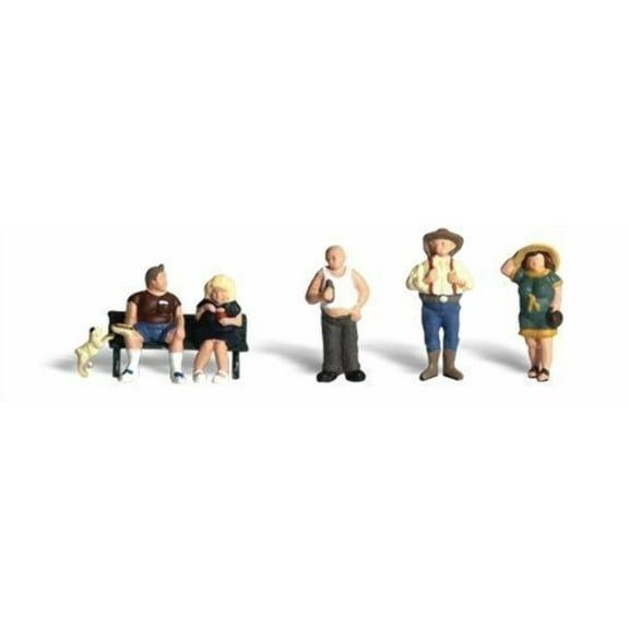 Woodland Scenics HO Scale Scenic Accents Figures/People Full-Figured Folks (5)