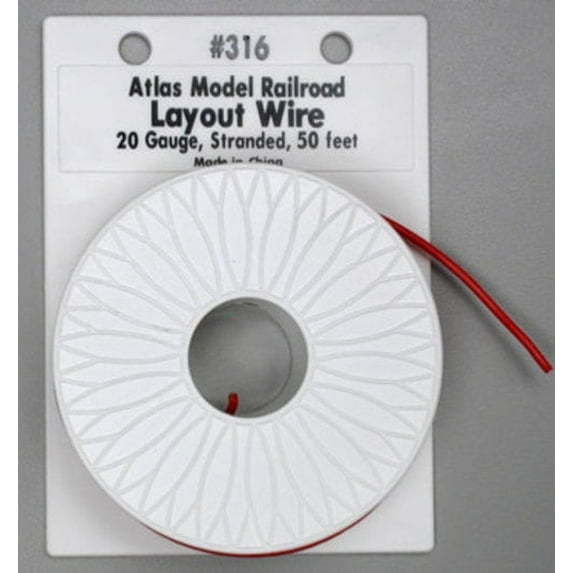 HO/N Layout Wire Red (50' Spool)