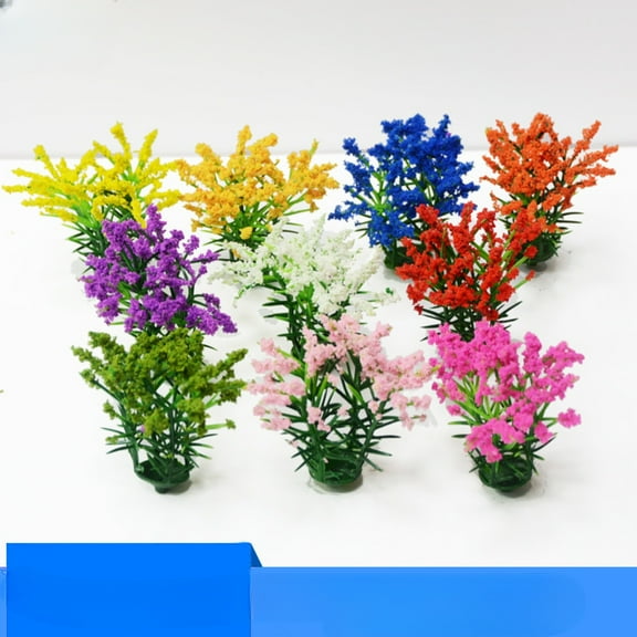 HO/OO scale flower and plant cluster miniature plant railway landscape model -