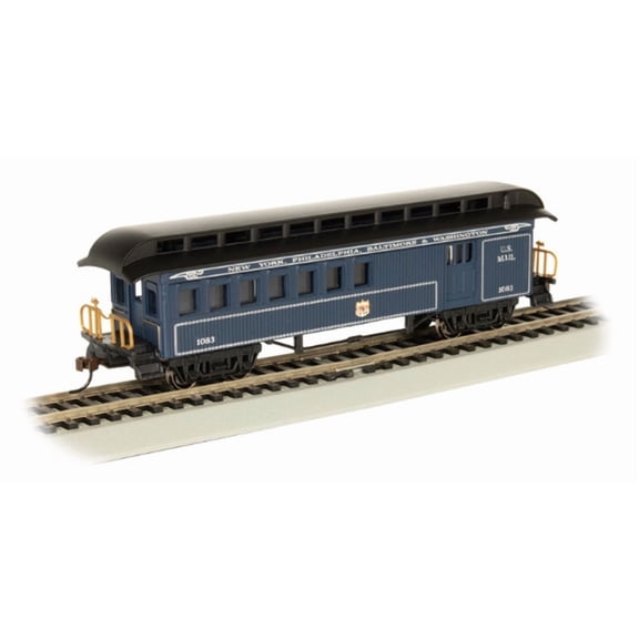 Bachmann 15205 HO Scale COMBINE (1860-80 ERA) - B&O - ROYAL BLUE