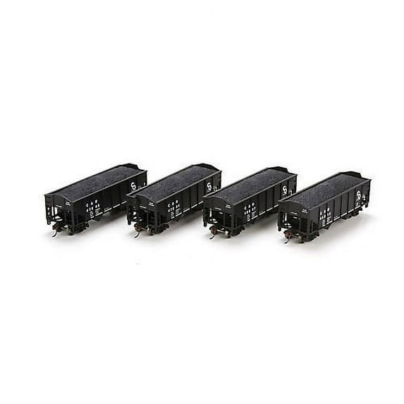 HO RTR 34 Ribbed Hopper, C&O #1 (4)
