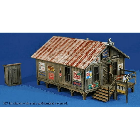 HO Sam's Roadhouse & Outhouse Kit