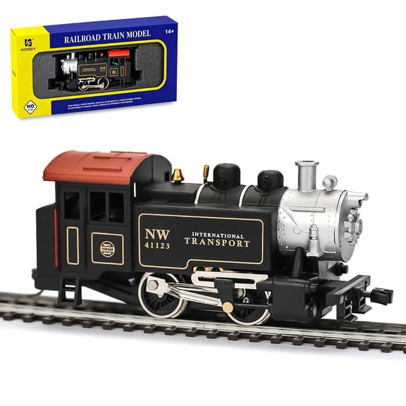 Plexora HO Scale 0-4-0 Powered Steam Locomotive (12V) Metal Wheelsets, Factory Installed Knuckle Couplers, Classic Industrial & Yard Switcher, Locomotive Only