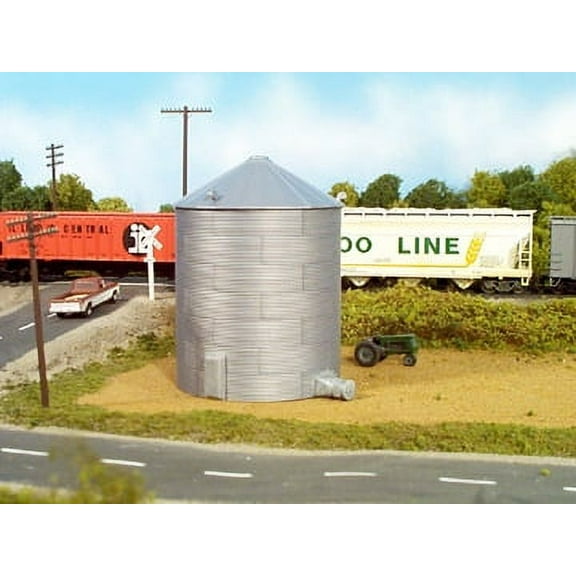 HO Scale Miniature 30' Corrugated Grain Bin
