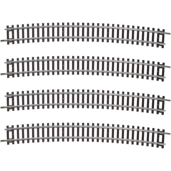 HO Scale R10 Curved Track 34.96" Radius (888mm) 15 Nickel Silver Rail