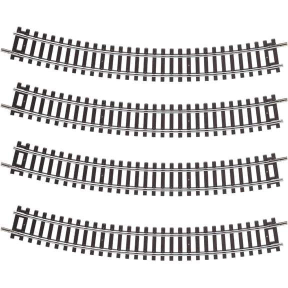 HO Scale R3 Curved Track 16.52" Radius (419.6mm) 30 Nickel Silver Rail