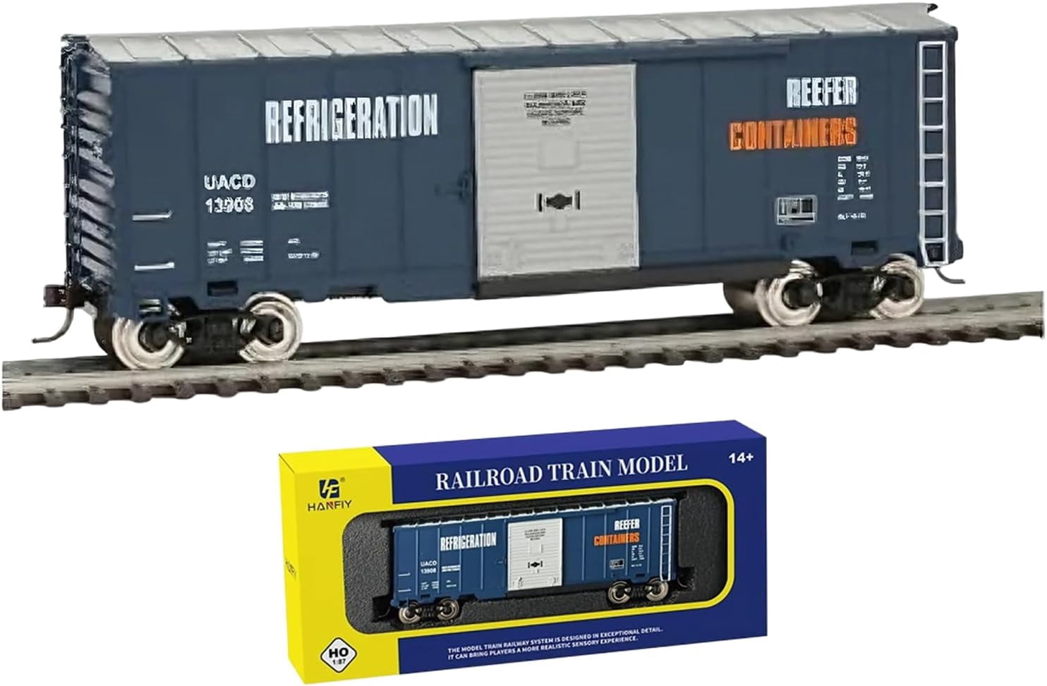 HO Scale Railway Carriage: 40-Foot Flat Car 1:87 Scale Model Crafted from Rust-Resistant Nickel Silver Alloy Compatible with HODC Series Track layouts（98210）