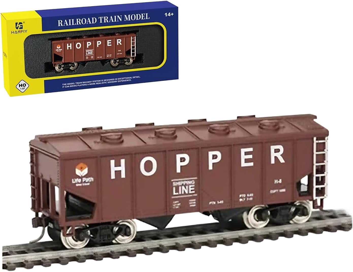 HO Scale Train Carriage, 1:87 Carriage Compatible with All HO Model ...