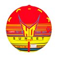 thumbnail image 1 of HO Sports Sunset 2 Multi-Directional Ride-On Towable Tube for 2 People, Red, 1 of 5
