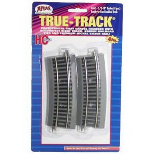 Atlas 461 True-Track 1/2 18" Radius Curves (4)