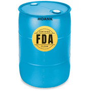 HOANK 55-Gallon Water Storage Barrel, BPA Free, Emergency Water Supply - Eco Friendly - Made in USA Blue