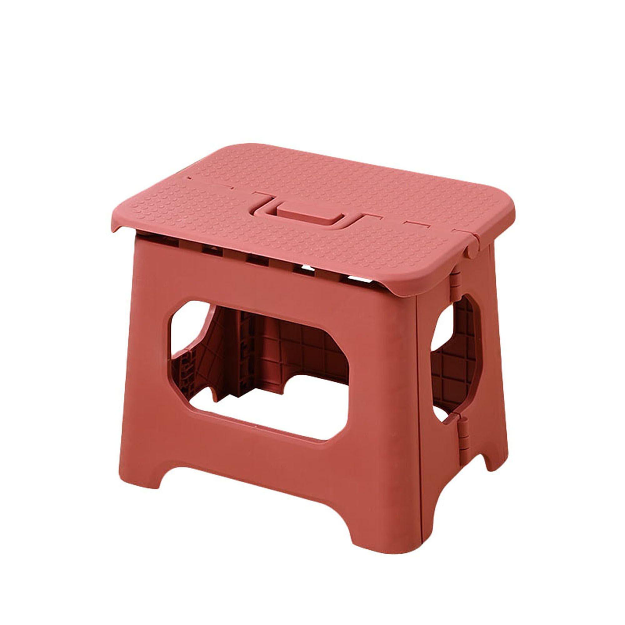 HOANSELAY Portable Folding Stool, Lightweight Plastic Solid Color