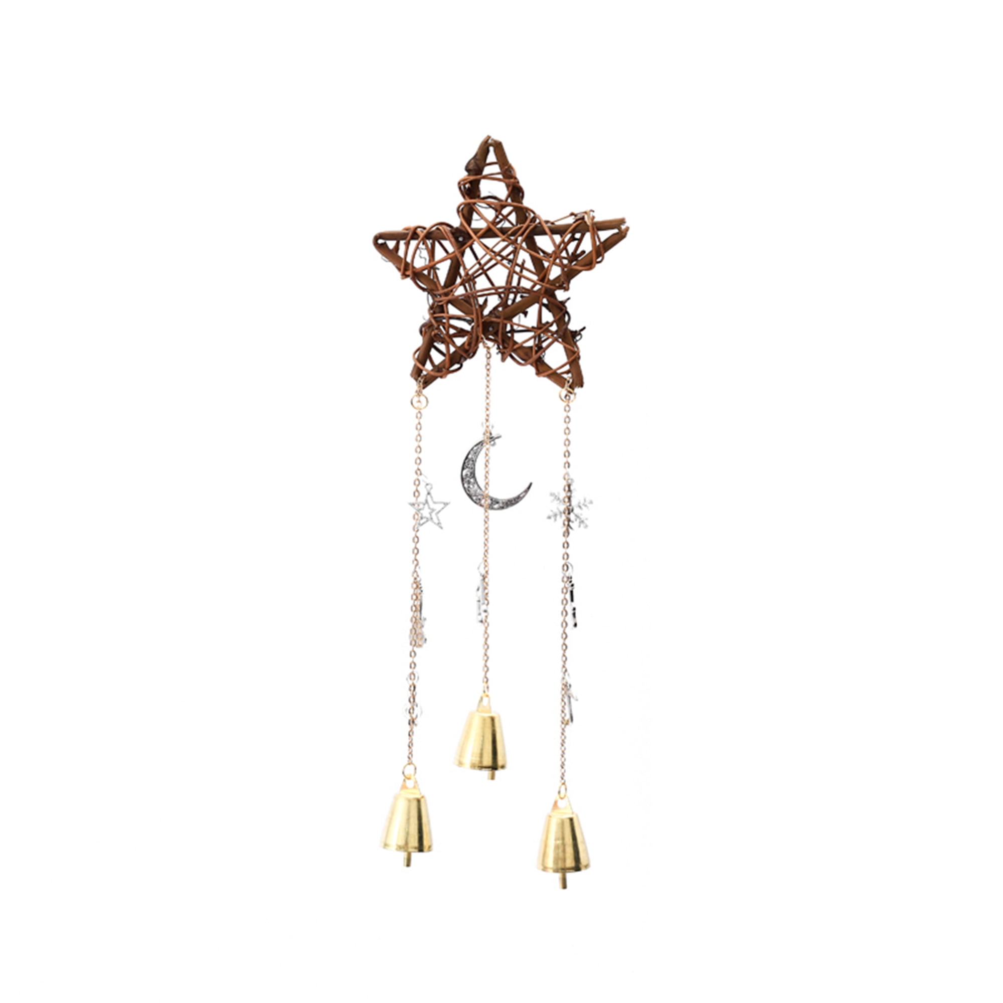HOANSELAY Witch Bell for Protection Star Wind Chimes Door Hanger for