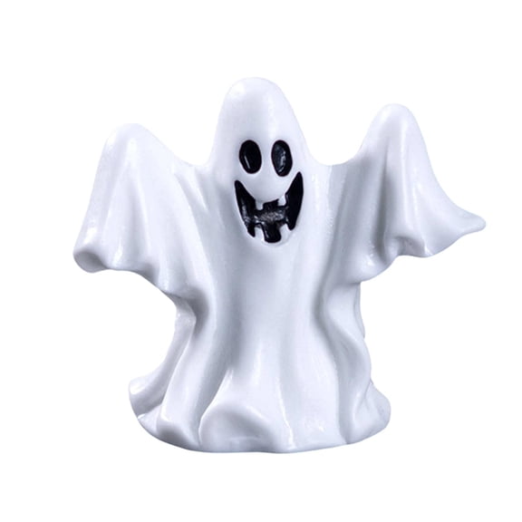 HOARBOEG 10Pcs Halloween Miniature Figurines, Dark-Tone Resin Tabletop Decor, Halloween Decorations, Set of Mini Models for Shelf, Desk, or Candle Displays