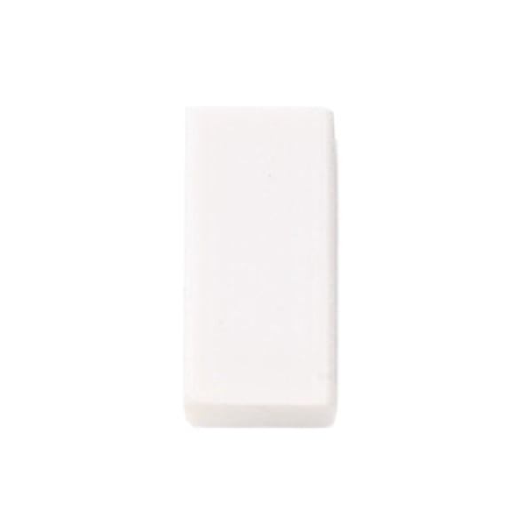 HOARBOEG 10Pcs White Rectangle Pencil Eraser 3.8x1.8cm, Soft PVC Pull-Push Rubber Eraser for Teens, Clean Erasing No Scratch, Back to Supplies, Classroom Prize Box Reward, Teens Office