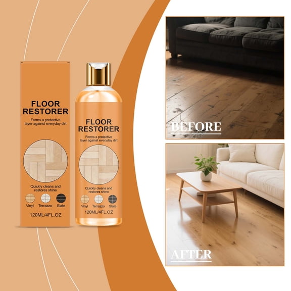 HOARBOEG 120ml Floor Restorer Polish for All Floors, Multi-Surface Scratch Cover for Hardwood Laminate Tile, Floor Polishing Agent for Fine Scratch Repair and Renewal