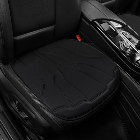 HOARBOEG 19.67*19.67in Breathable Mesh Car Seat Cushion - Perforated Leather Support Car Seat Pad for All Seasons, Enhanced Comfort & Airflow Auto Seat Cushion